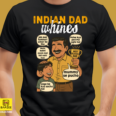 Father's Day Exclusive Collection - Indian Dad Whines - Limited Edition - Black