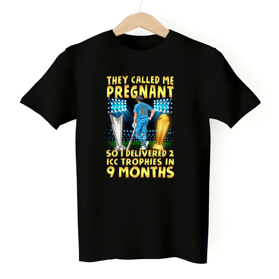 Cricket Classic T-shirt - Cool Quote #Rohit Sharma #ICC Trophies T-shirt