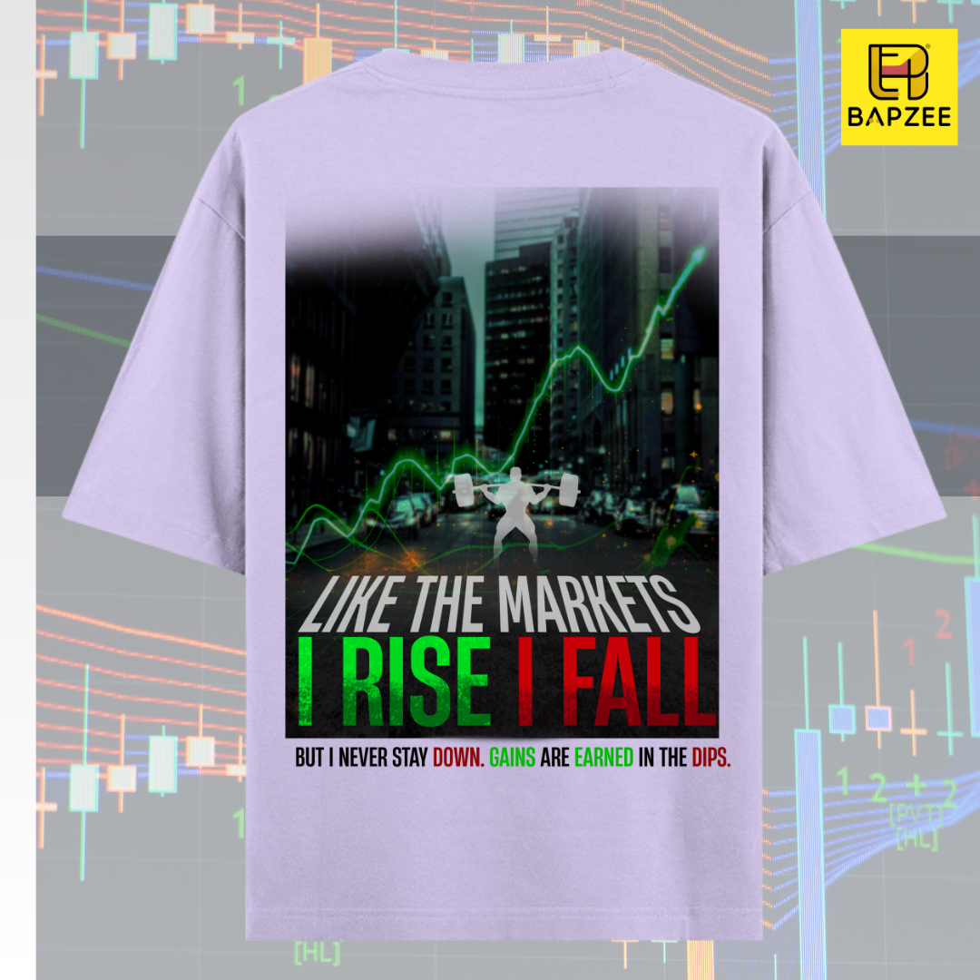 Stock Market + Gym Enthusiasts - FitVest Limited Edition-Light Shades-Unisex Oversized Classic T-Shirt