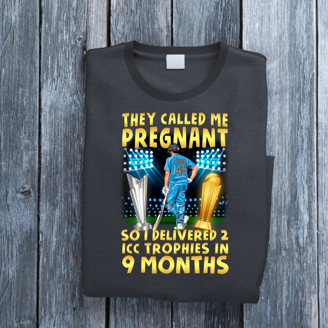 Cricket Classic T-shirt - Cool Quote #Rohit Sharma #ICC Trophies T-shirt