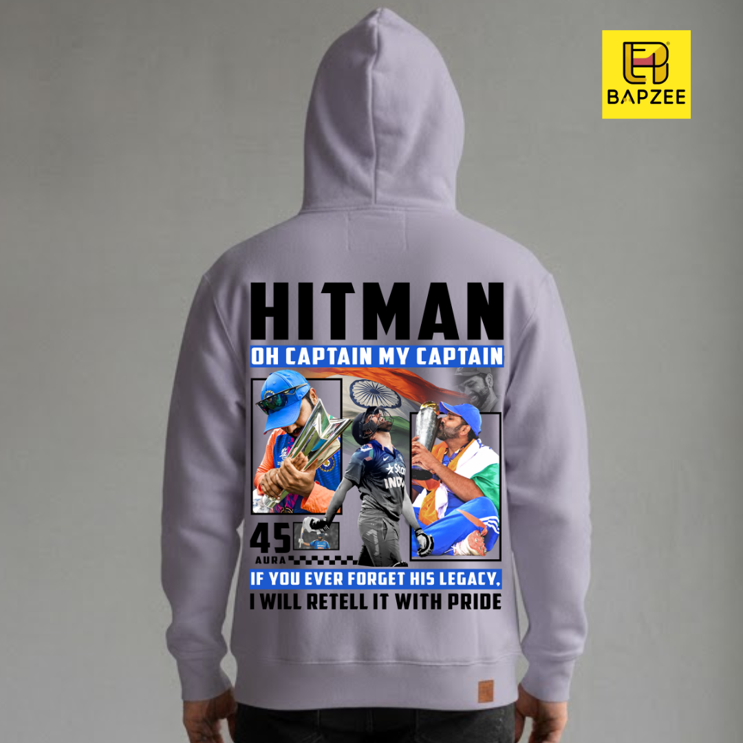 Rohit-Aka-Hitman 45-Unisex Oversized Light Shades-Hoodie-Limited Edition