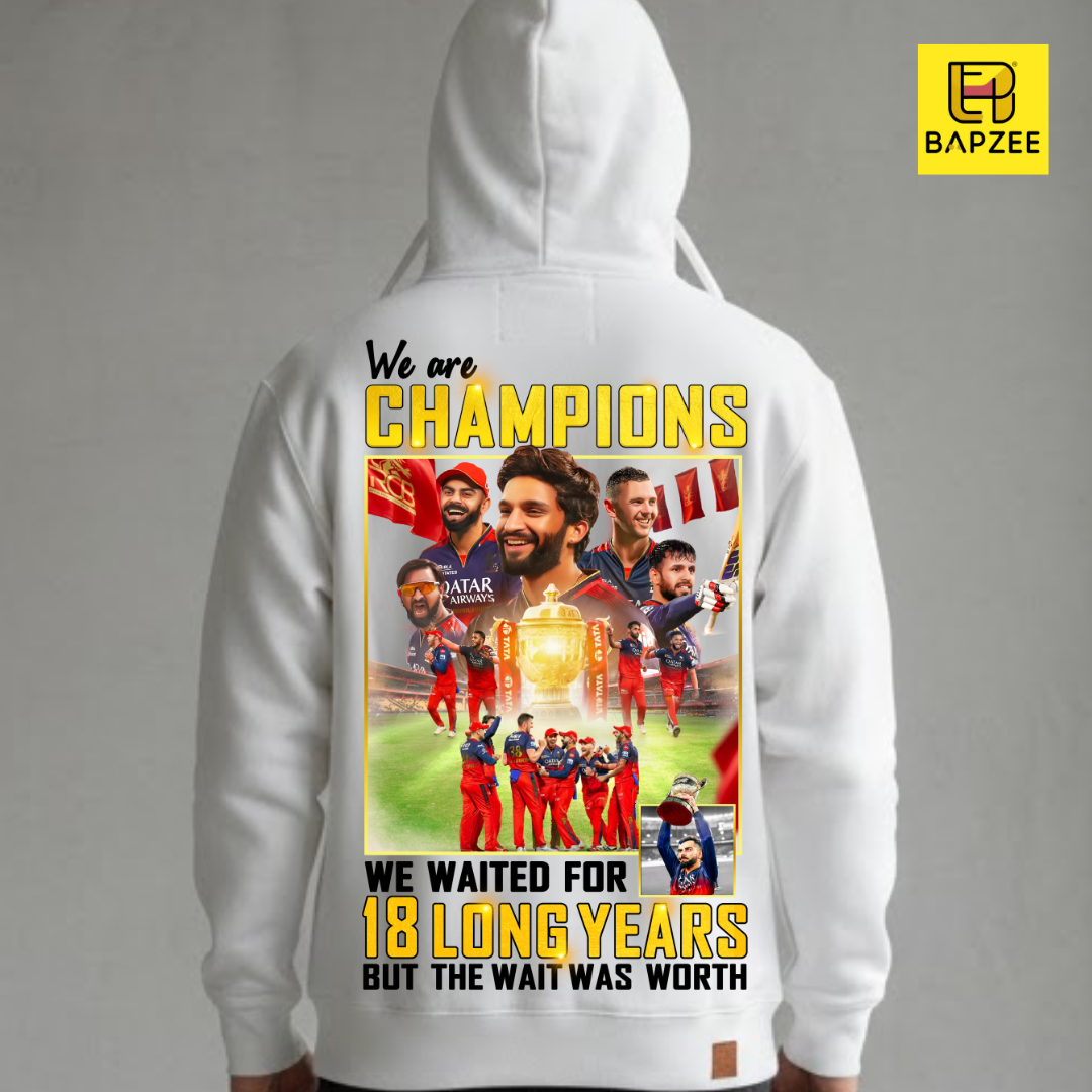 RCB Champions 2025 Special -Unisex Oversized Hoodie