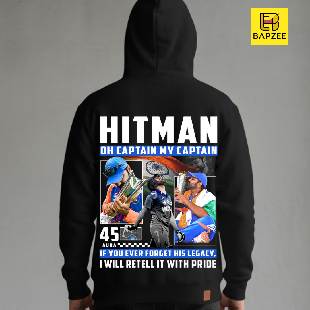 Rohit-Aka-Hitman 45-Unisex Oversized Hoodie-Limited Edition