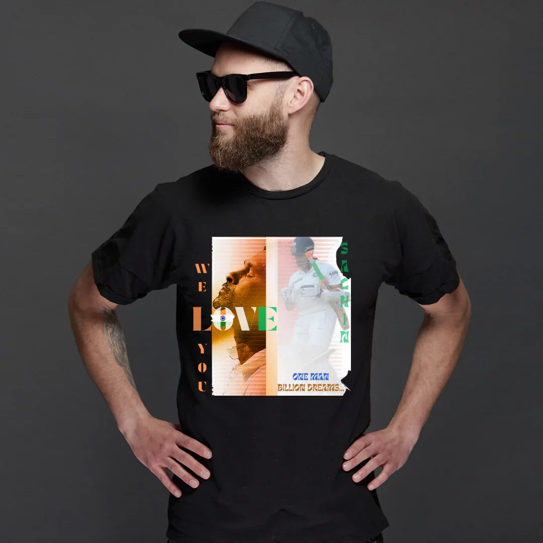 Cricket Lovers Limited Edition T-shirt Design -  SRT #Sachin Tendulkar.