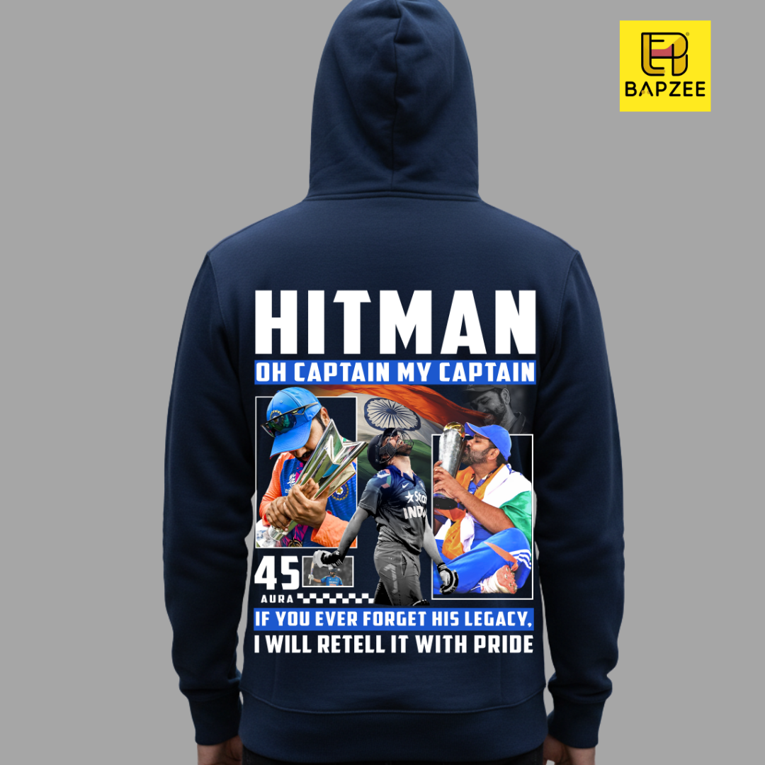 Rohit-Aka-Hitman 45-Unisex Oversized Hoodie-Limited Edition