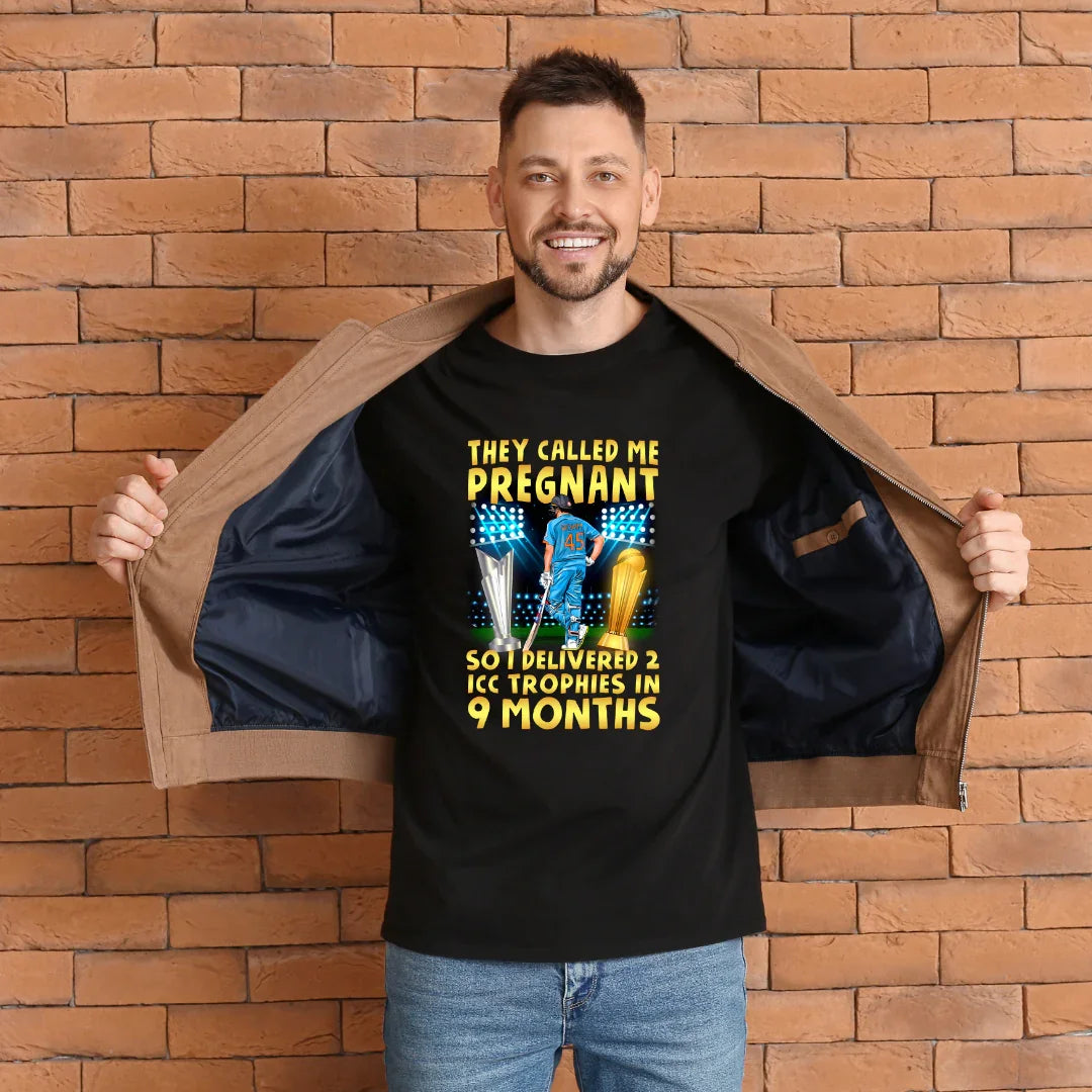 Cricket Classic T-shirt - Cool Quote #Rohit Sharma #ICC Trophies T-shirt