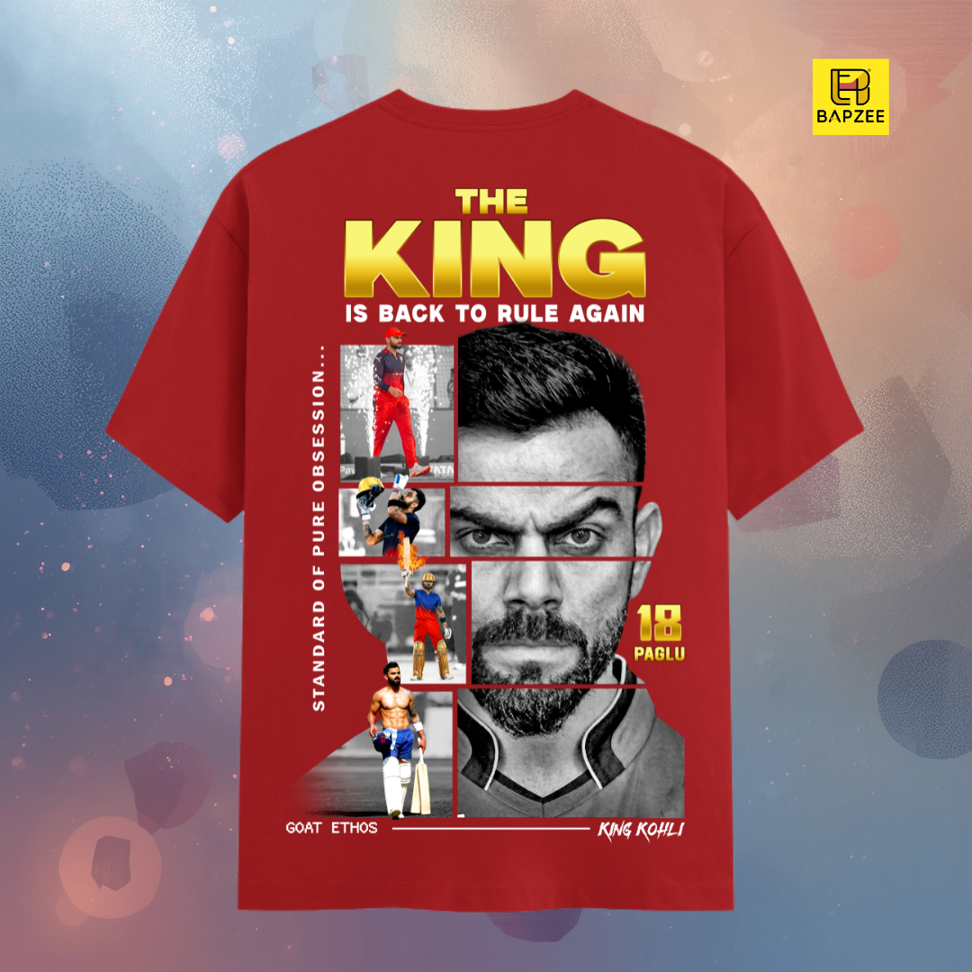 King is Back- Virat Kohli IPL 2026 Edition-Unisex Classic Crew T-Shirt