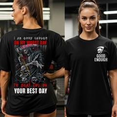 “WORST DAY WARRIOR – Premium Oversized T-shirt”- Limited Edition.