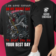 “WORST DAY WARRIOR – Premium Oversized T-shirt”- Limited Edition.