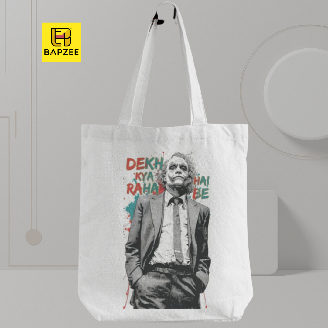 Joker-Themed-Unisex AOP Totebag Zipper- Gym lovers, Students etc.