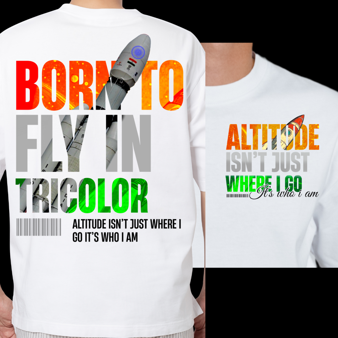 Tricolor Altitude -Unisex Oversized Classic T-Shirt- BapZee's Limited Edition