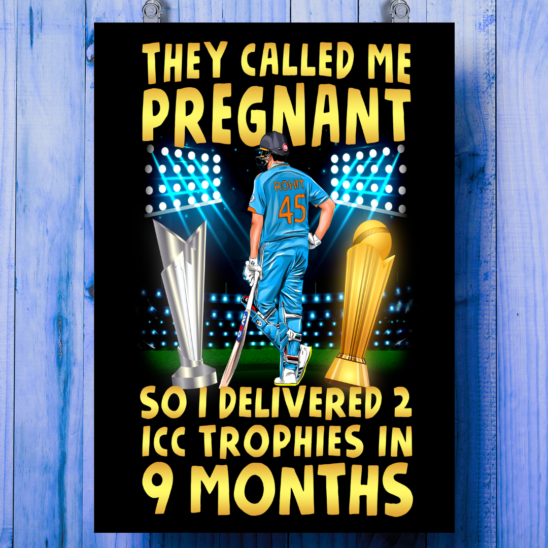 Rohit Sharma Fans Exclusive-Acrylic Poster