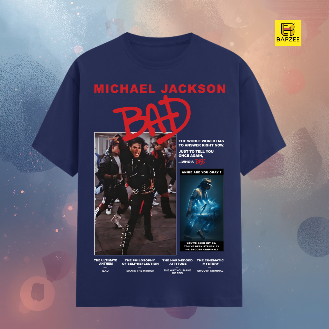 Michael Jackson-Bad Edition-Unisex Classic Crew T-Shirt