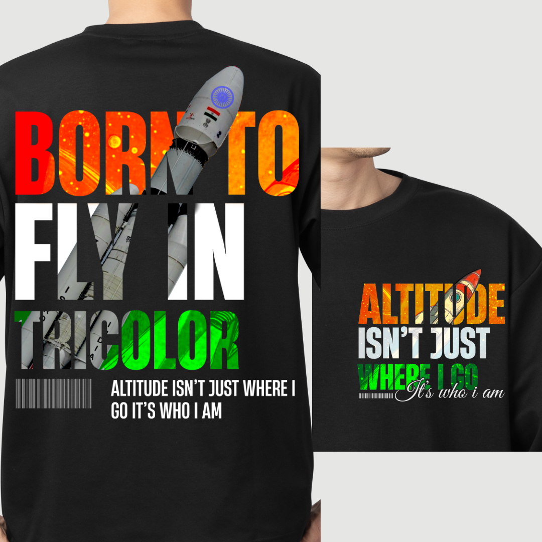 Tricolor Altitude -Unisex Oversized Classic T-Shirt- BapZee's Limited Edition