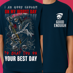 “WORST DAY WARRIOR – Premium Oversized T-shirt”- Limited Edition.