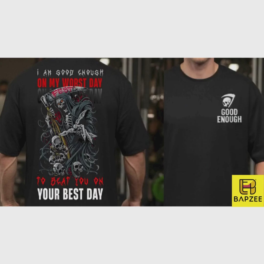 “WORST DAY WARRIOR – Premium Oversized T-shirt”- Limited Edition.